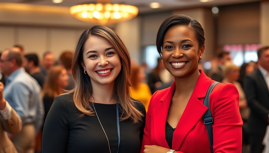 Smiling women at an event, related to economic shifts contractors must watch in 2025