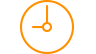 Line icon of a stopwatch for measuring time efficiently.