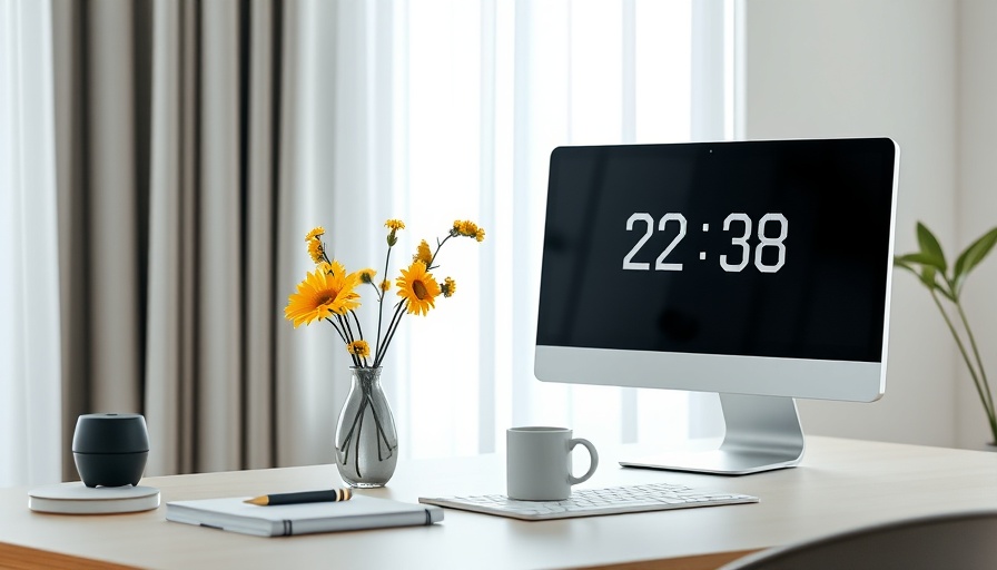 Minimalist desk setup for a reset throughout your workday.