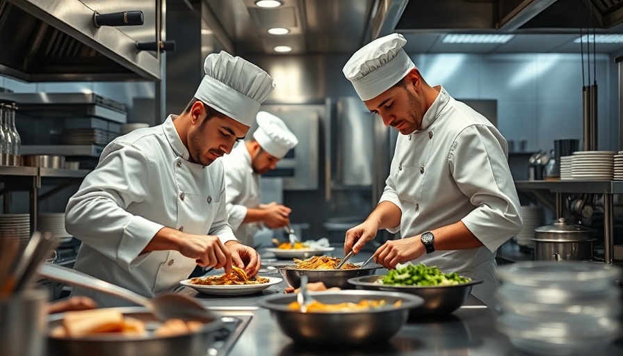 Young chefs preparing dishes at Colorado ProStart Invitational culinary competition.