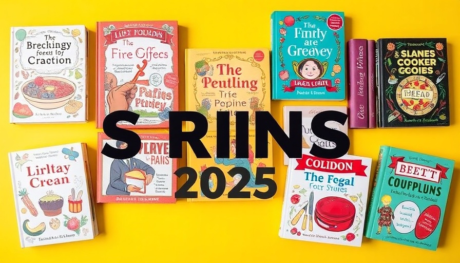 Vibrant variety of cookbooks for Best Cookbooks Spring 2025.
