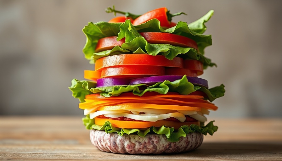 Earth-Friendly Eats vibrant layered vegetable stack