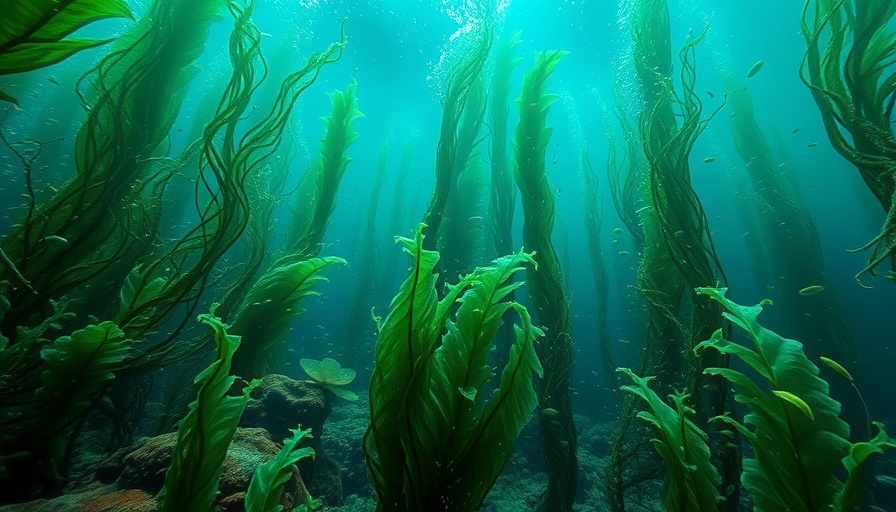 Lush underwater kelp forest swaying gently, showing why kelp forests matter.