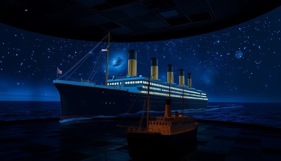 Titanic Immersive Voyage Denver exhibition display.