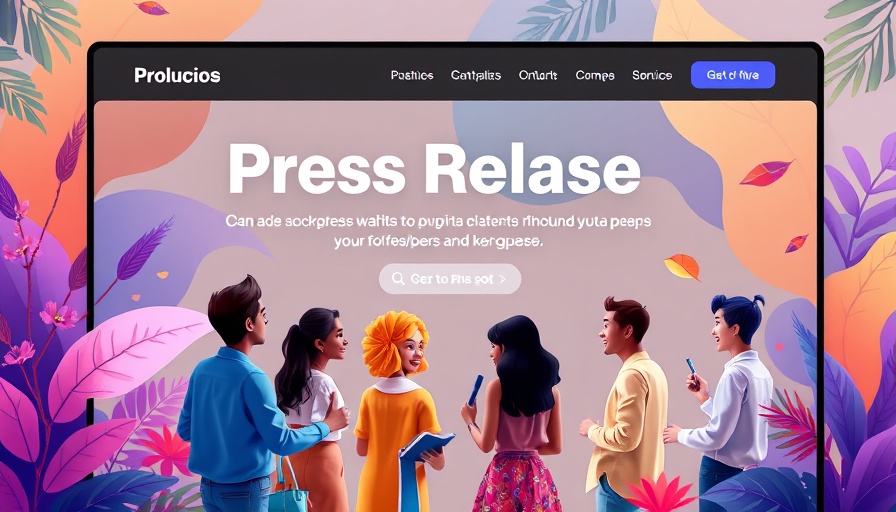 Effective press release distribution advertisement on website.