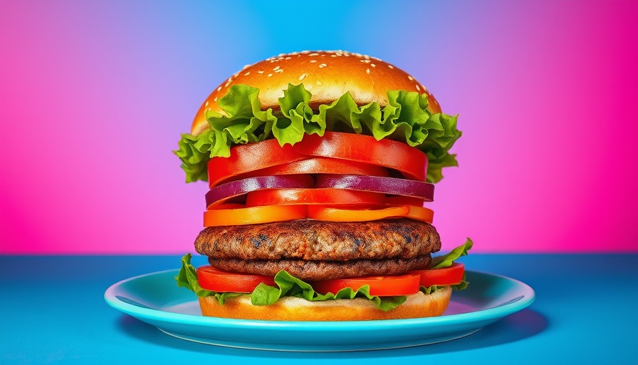 Colorful vegetarian burger showcasing summer vegetarian recipes