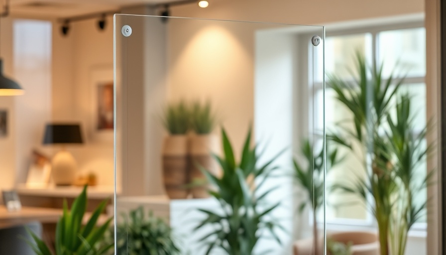 Security window film benefits depicted with reflective window in modern decor.