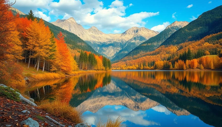 Scenic fishing spots near Castle Rock with autumn trees and lake reflection.