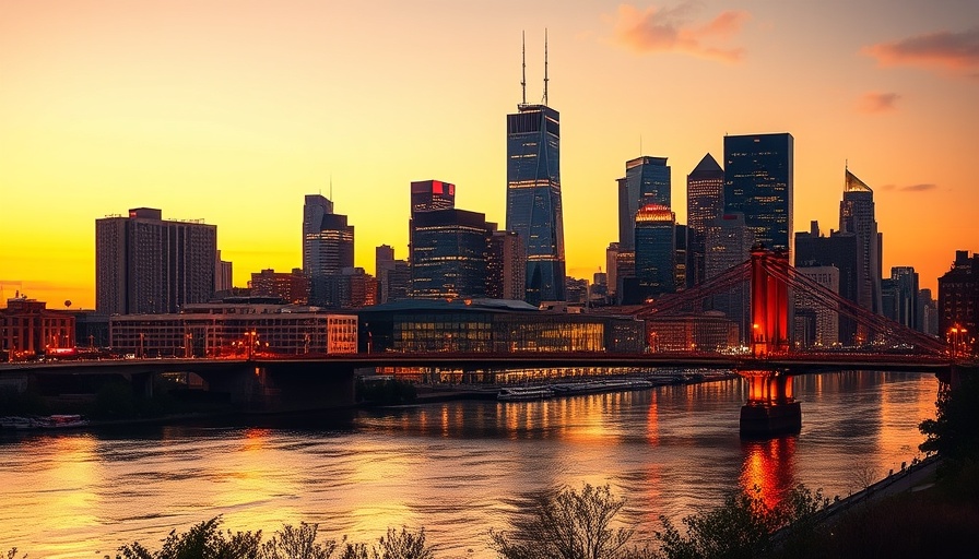 Best Cities for Real Estate Investments in 2025: Illuminated urban skyline at dusk.