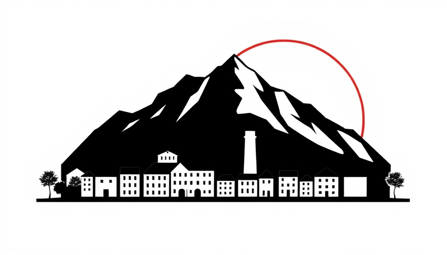Castle Rock silhouette logo with mountain backdrop