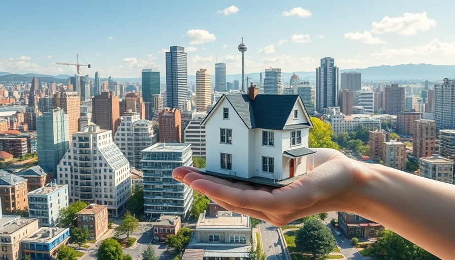 Collage of buildings and real estate concept for LandHub.com acquisition