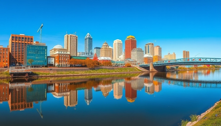 Chattanooga mural transformation with city skyline.