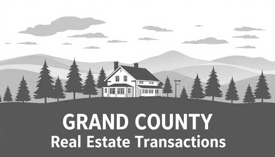 Grand County real estate transactions logo featuring a house.