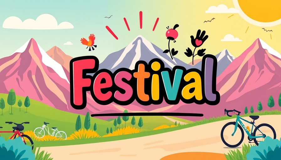 Colorful abstract poster for Summer Vibes Rally & Festival Lyons.