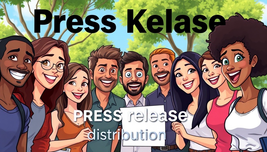 Animated group promoting service for how to get your news published.