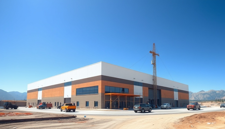 Northwest Commerce Center Broomfield construction site with warehouse.
