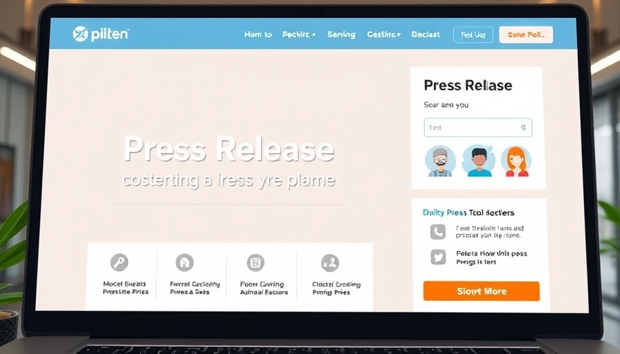 Cartoon people on EIN Presswire homepage explaining news publishing.