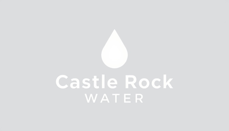 Castle Rock Water Storage logo with stylized water droplet.