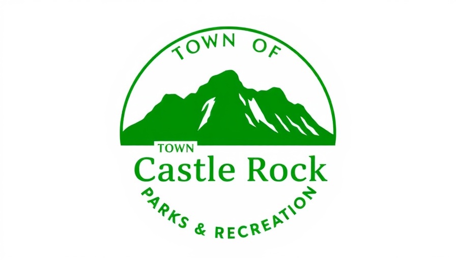 Town of Castle Rock Parks and Recreation logo with rocky ridge silhouette.