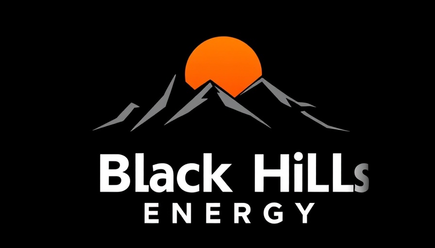 Black Hills Energy logo with stylized mountains and sun.