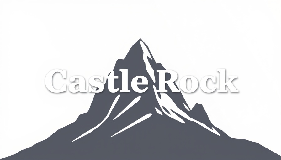 Castle Rock logo featuring town name and outline, minimalist design.