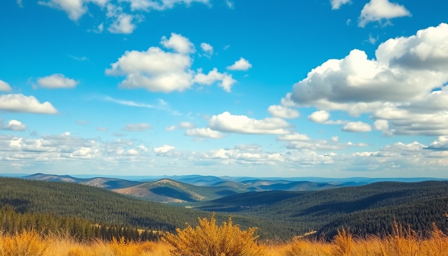 Scenic hiking trails near Fairplay with hills and forests.