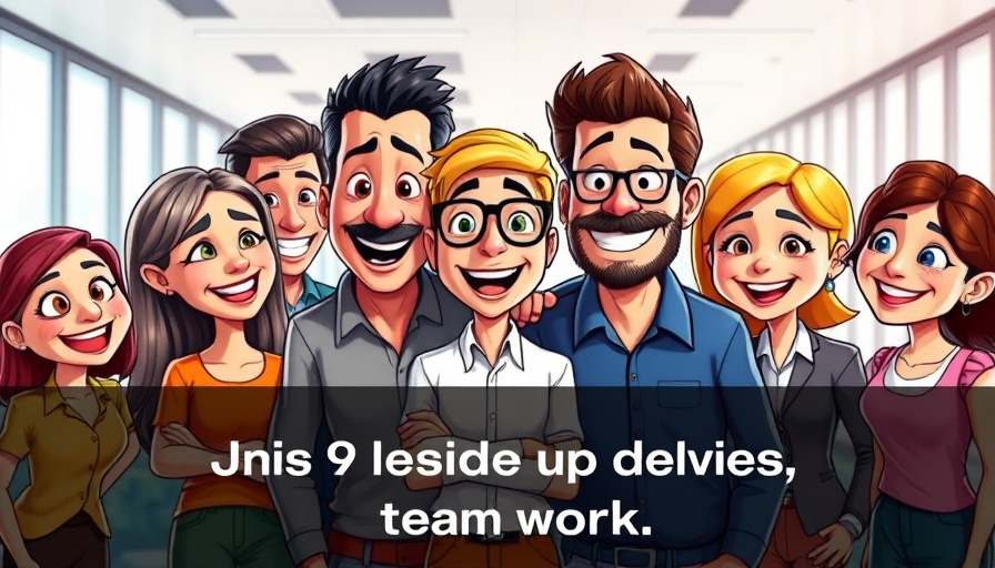 Press Release Distribution Services animated characters smiling in office.