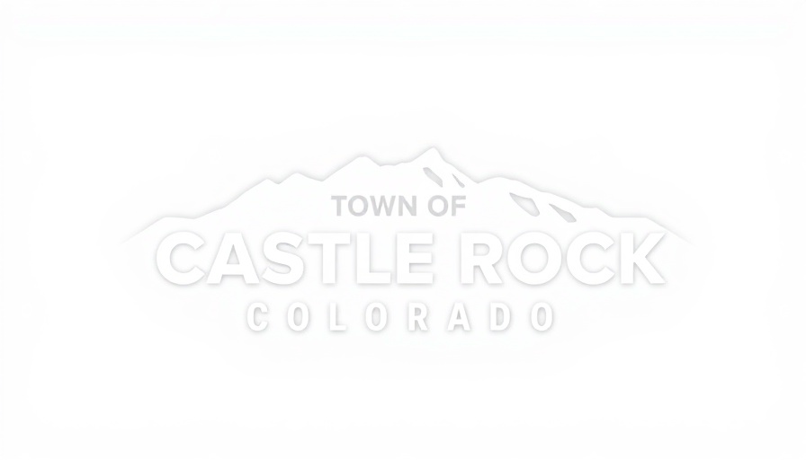 Town of Castle Rock Colorado logo silhouette, related to Castle Rock Municipal Court Forms.
