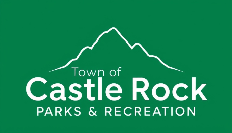 Town of Castle Rock Parks & Recreation logo silhouette.