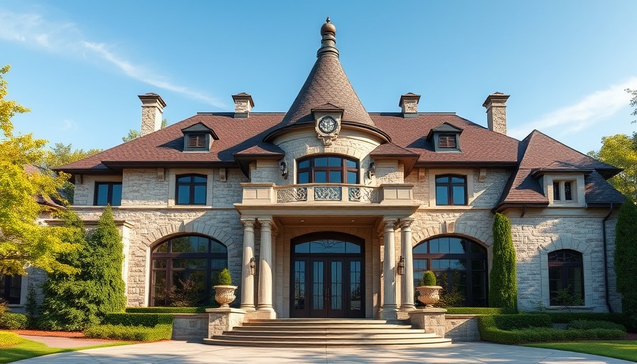 Luxurious mansion exterior in Cherry Hills Village CO