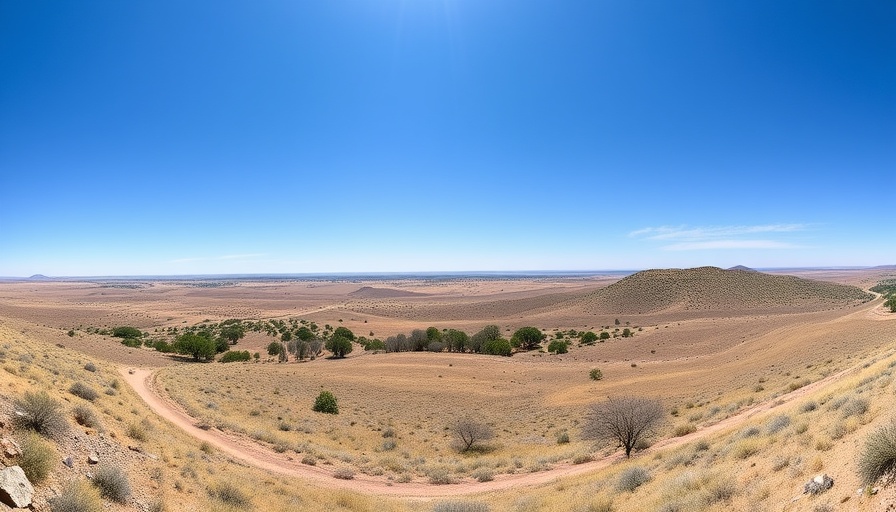 Panoramic view of Lost Canyon Ranch Open Space under clear sky.