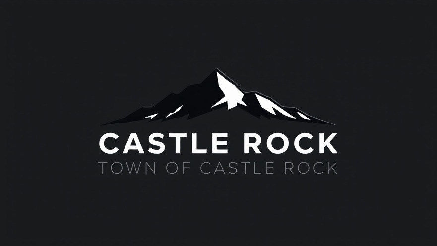 Minimalist logo of Castle Rock community service with mountain silhouette.