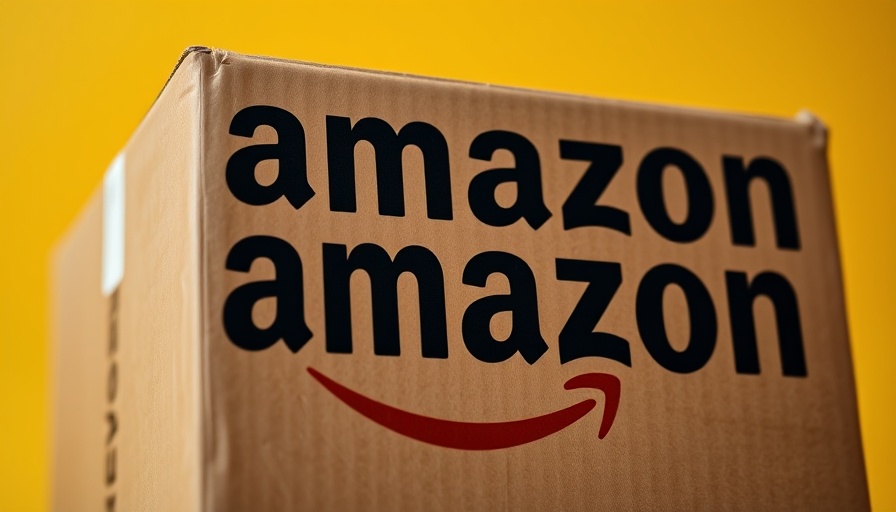 Amazon Prime Day kitchen deals box with logo, yellow background.