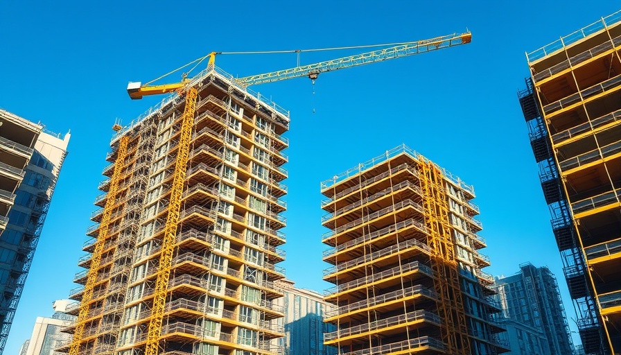Urban construction site showcasing UK housing market resilience