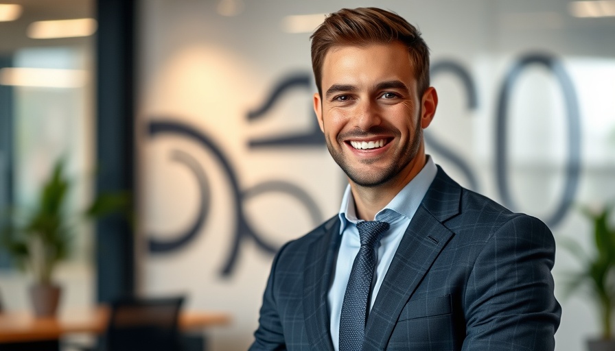 Kier Construction Leadership Change; man smiling in office attire.