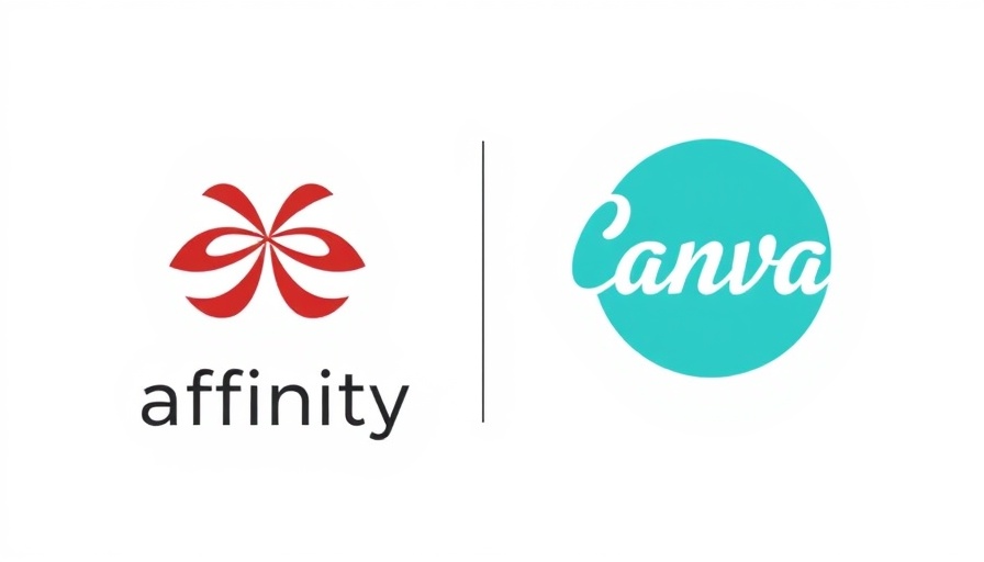 Comparison of Affinity and Canva logos on white background.