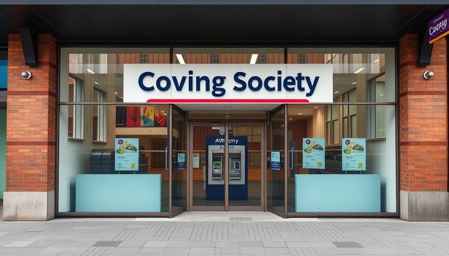 Exterior of Coventry Building Society branch on a sunny day.