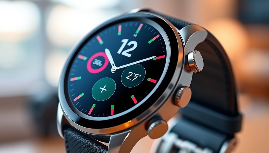 Close-up of Pixel Watch 4 displaying weather info, focus on design.