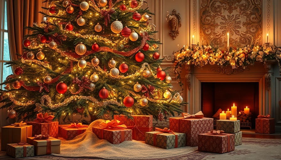 Elegant Christmas tree with the best Christmas tree skirts.