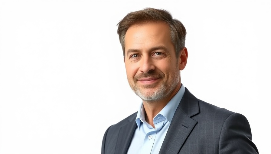 Portrait of confident professional male related to Vida gross mortgage lending.