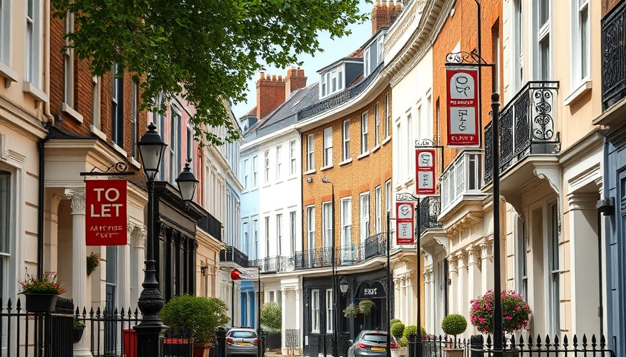UK rental market street with 'To Let' signs.