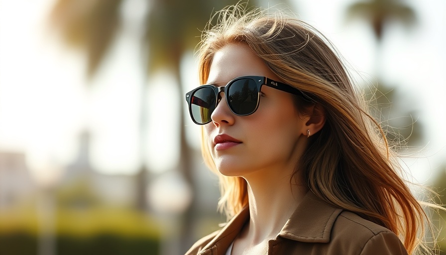Stylish woman pondering social media impact outdoors.