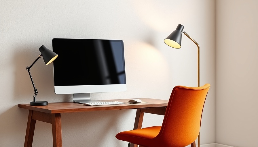 Minimalist home office setup for running Facebook ads.