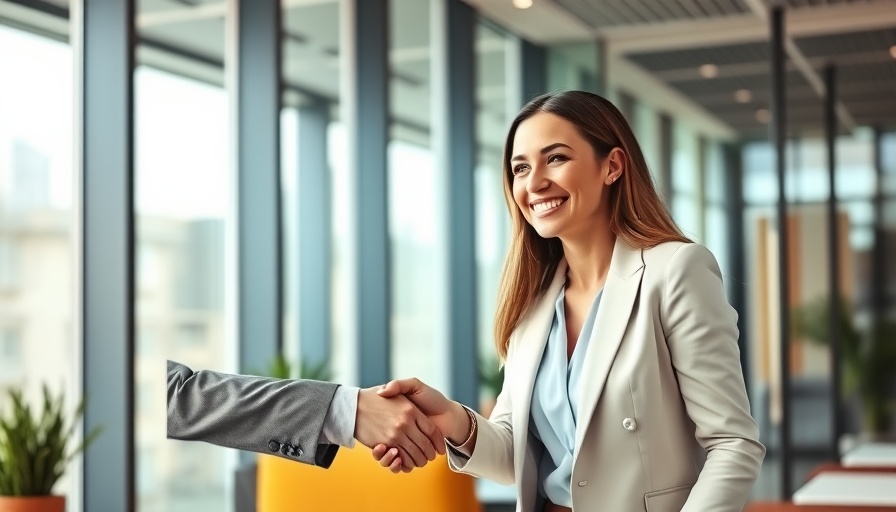 Smiling businesswoman in an office discussing choosing the right business structure.