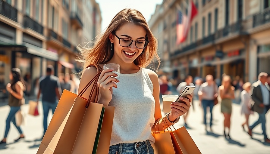 Young woman enjoying shopping experience, representing Financial Independence and Retire Early.