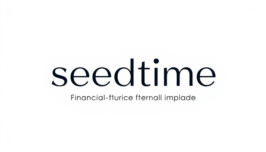 Minimalist 'seedtime' logo with clear text.