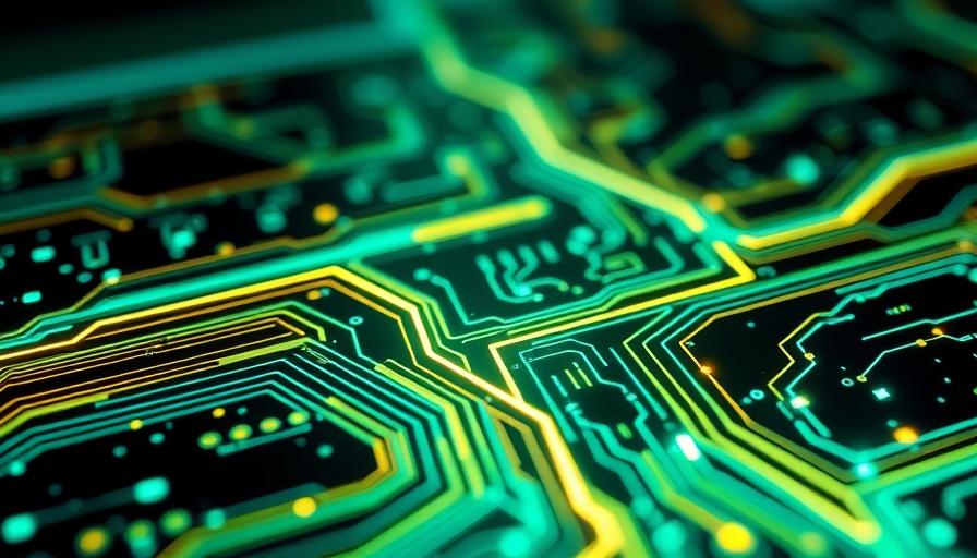 Cybersecurity technology glowing circuit representing best practices.