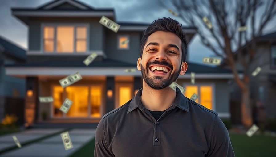 Enthusiastic man with house and money, Rental Financing Tips for New Investors.