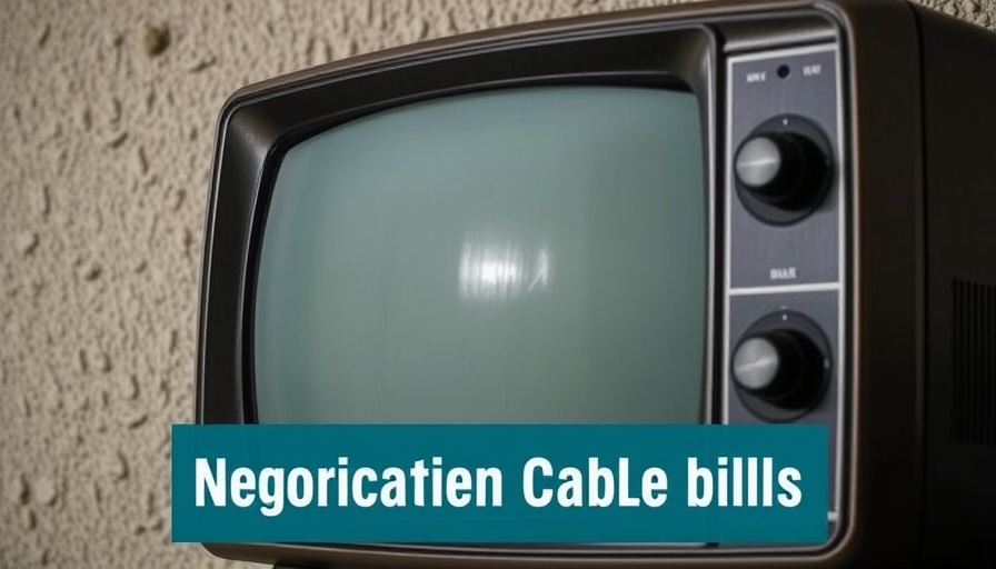 Retro TV with text: How to negotiate your cable bill.