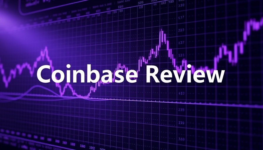 Coinbase Review 2025 illustration with stock data.